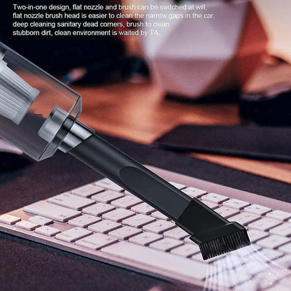 Ziloty 2-in-1 Car Vacuum Cleaner | USB Rechargeable & Portable