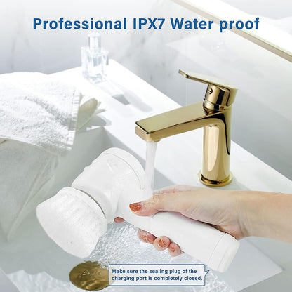 Ziloty Electric Spin Scrubber | 3-Head Rechargeable Cleaning Brush