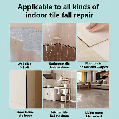 500ml Tile Adhesive Glue Spray, Tile repair sealant With needle design can go deep into the gap to repair loose floor tiles | Waterproof Tiles Grout, quick drying tile injection glue (1 pcs)