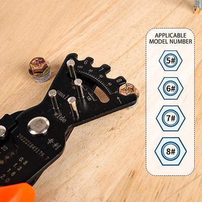 Ziloty Wire Stripper Multifunctional Cable Stripper Wire Cutter Wire Crimper Professional Automatic Wire Stripping Pliers Tool for Wire Stripping Cutting Crimping Winding Wrench Tool (5 IN 1 Pliers)