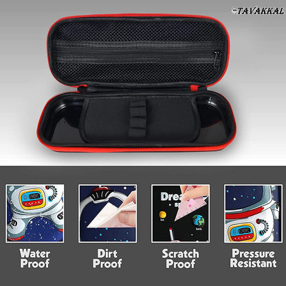 Ziloty orld EVA 3D Cover Large Capacity Pencil Case Compass with Compartments, School Supply Organizer for Students, Stationery Box, Cosmetic Zip Pouch