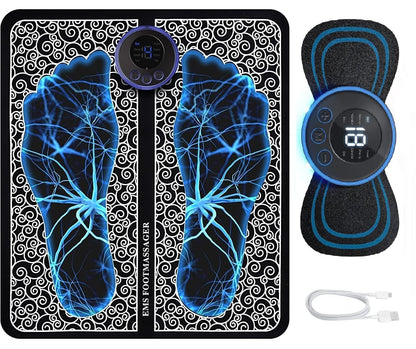 Electric EMS Foot Massager | Pad for Pain Relief & Relaxation