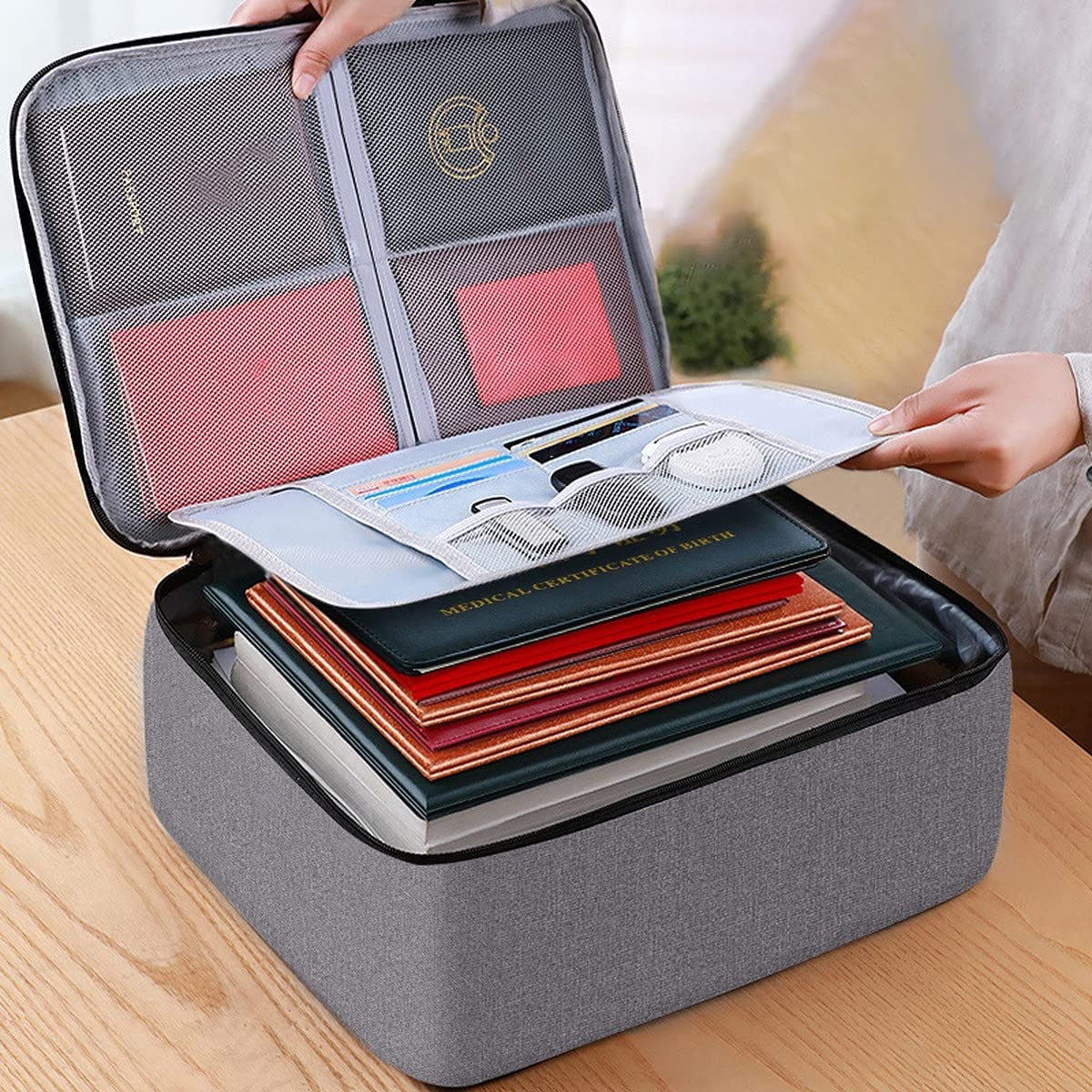 Ziloty Document Holder | A4 File Storage Bag for Certificates