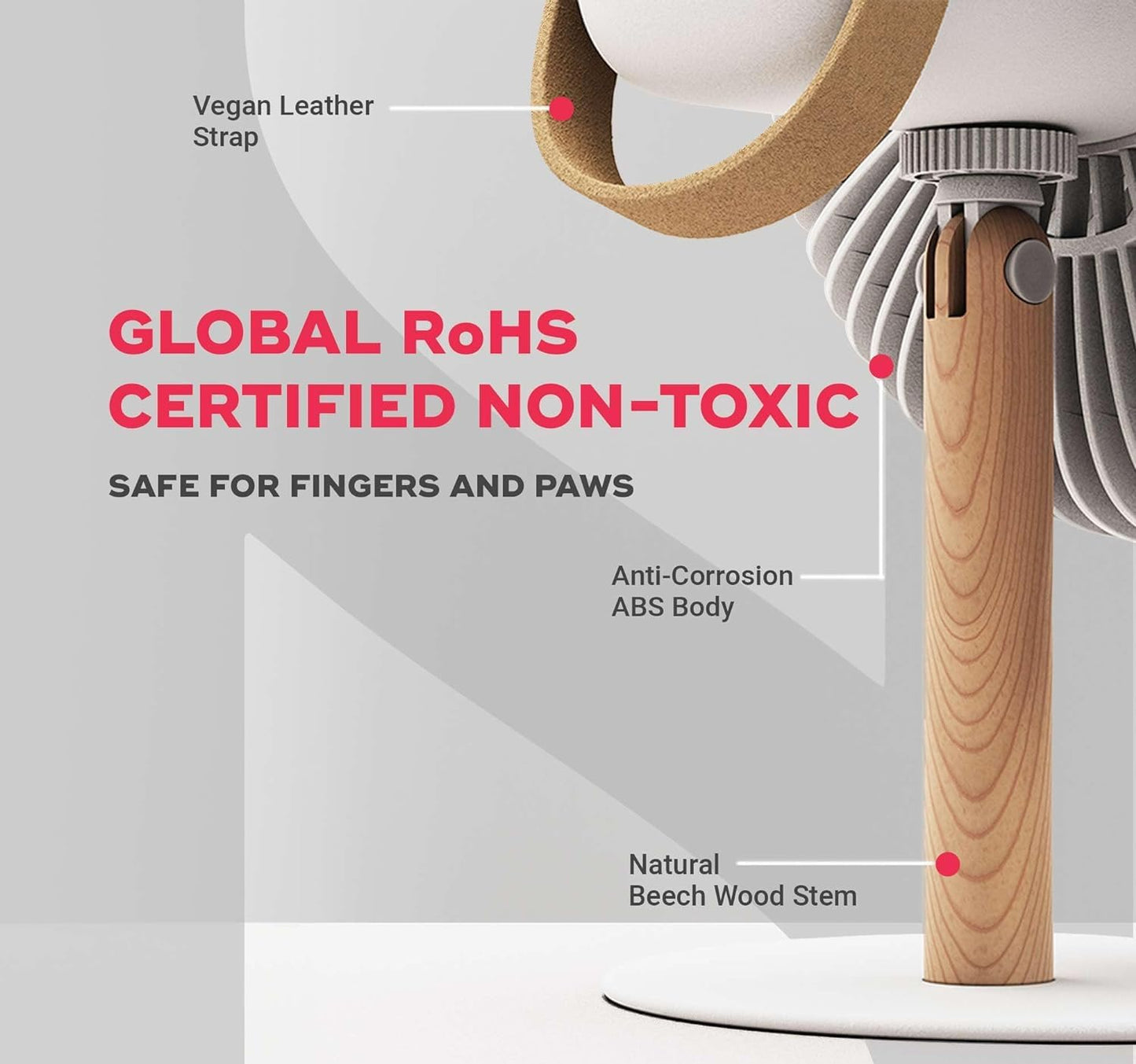 Ziloty  Cordless & Rechargeable 7 Inch Table Fan with Night Light & Rotating | BLDC Fan with Up To 12 Hour Run Time | Portable Table Fan for Home, Office (Table Fan New)