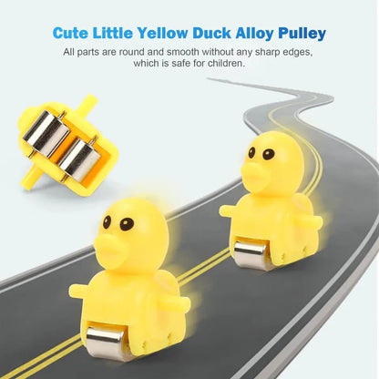 Ziloty Duck Track Toys for Kids - Small Ducks Stair Climbing Toys for Kids, Escalator Toy with Lights and Music - 3 Duck Included (Duck Track), Multicolor